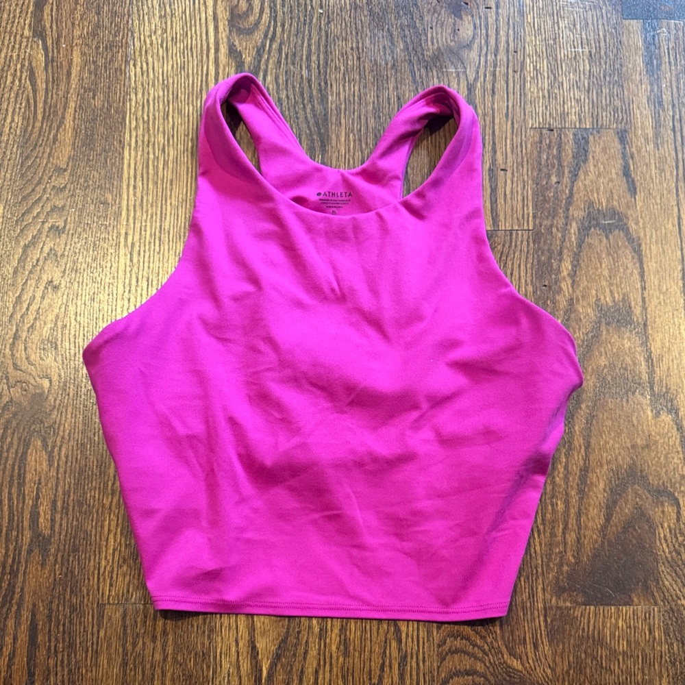 Athleta women’s pink crop top size xl